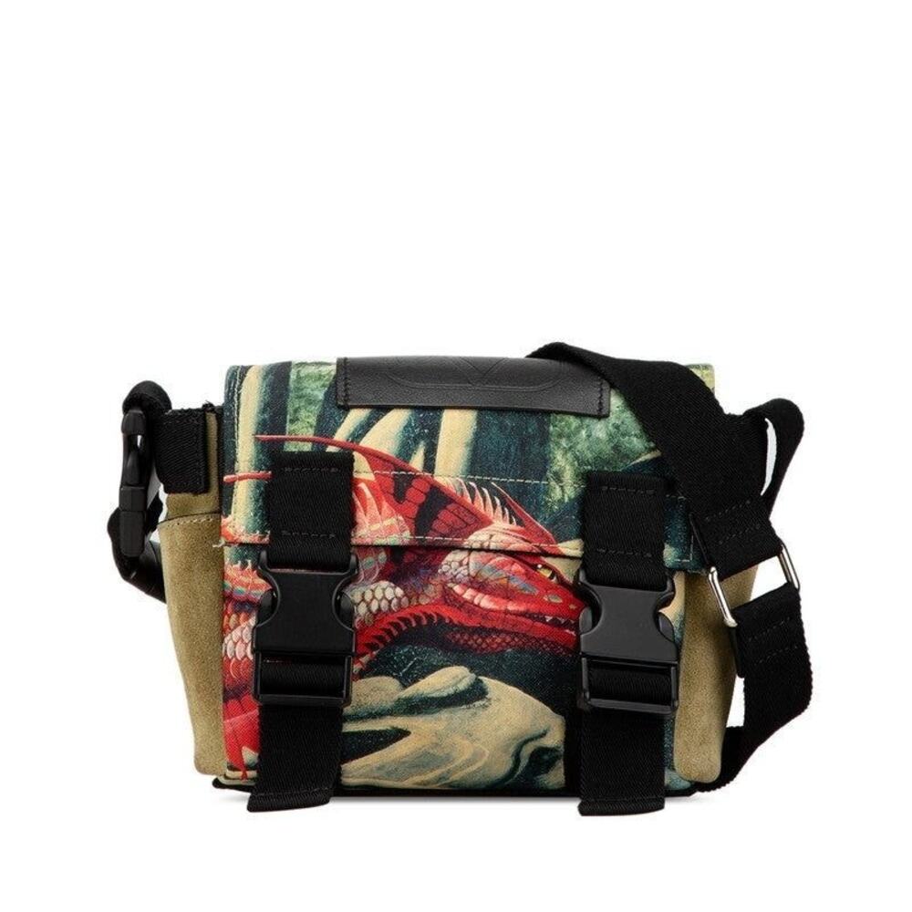 Valentino Dream Island Red Dragon Shoulder Bag Multicolor